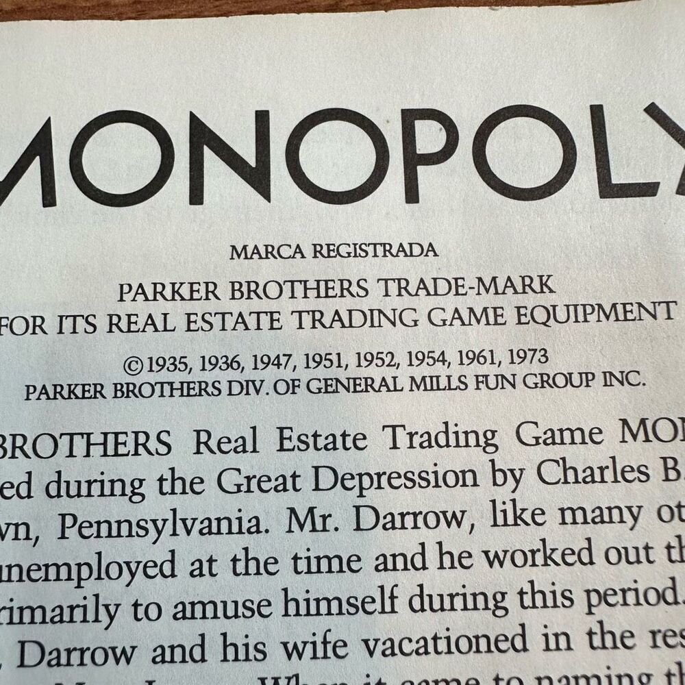 Vintage Monopoly 1970s Parker Brothers Classic Monopoly Game - Picture 10 of 11